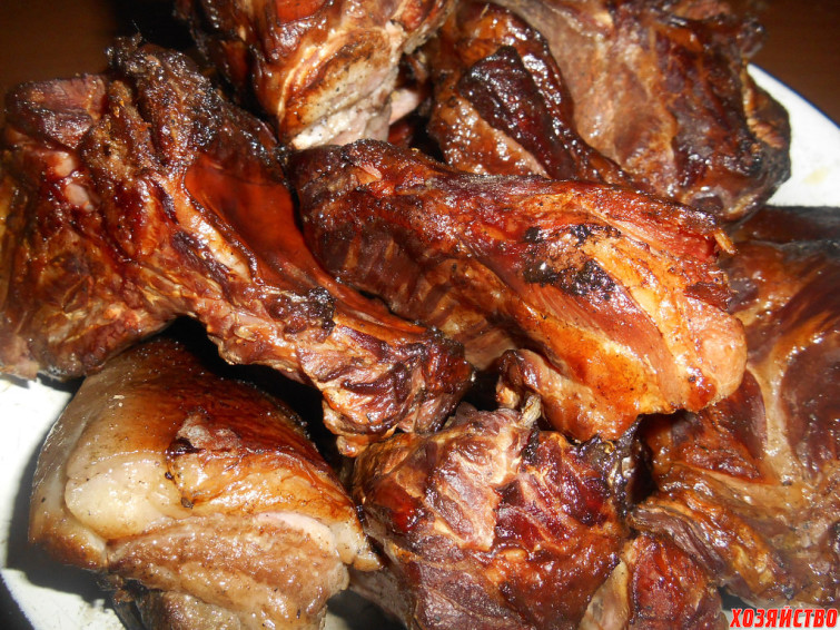 Рецепт горячего копчения: малосольная копченая свинина