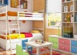 Идеи дизайна: Детская комната для двоих