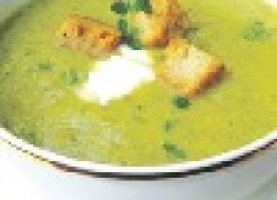 Суп «кудрявый» с зеленым горошком