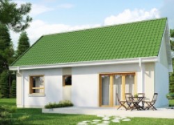 Дом с двускатной крышей и дополнительными возможностями