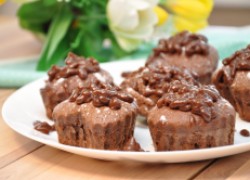 Вечерний десерт: Шоколадные маффины с шоколадом в шоколаде