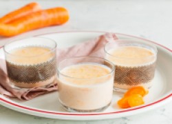 Молочный кисель с морковью