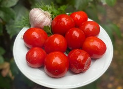 Квашеные помидоры холодным способом 